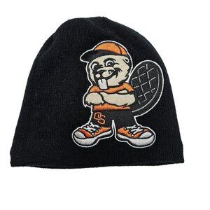 Oregon State Beavers Youth Knit Beanie Hat By New Era Black & Orange Embroidered